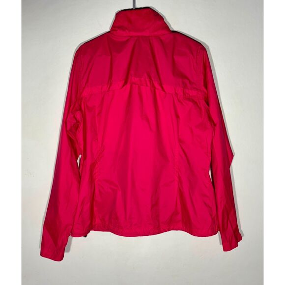 Columbia Women’s Rain Jacket XL Pink Lightweight Waterproof Windbreaker Hood - Picture 5 of 7